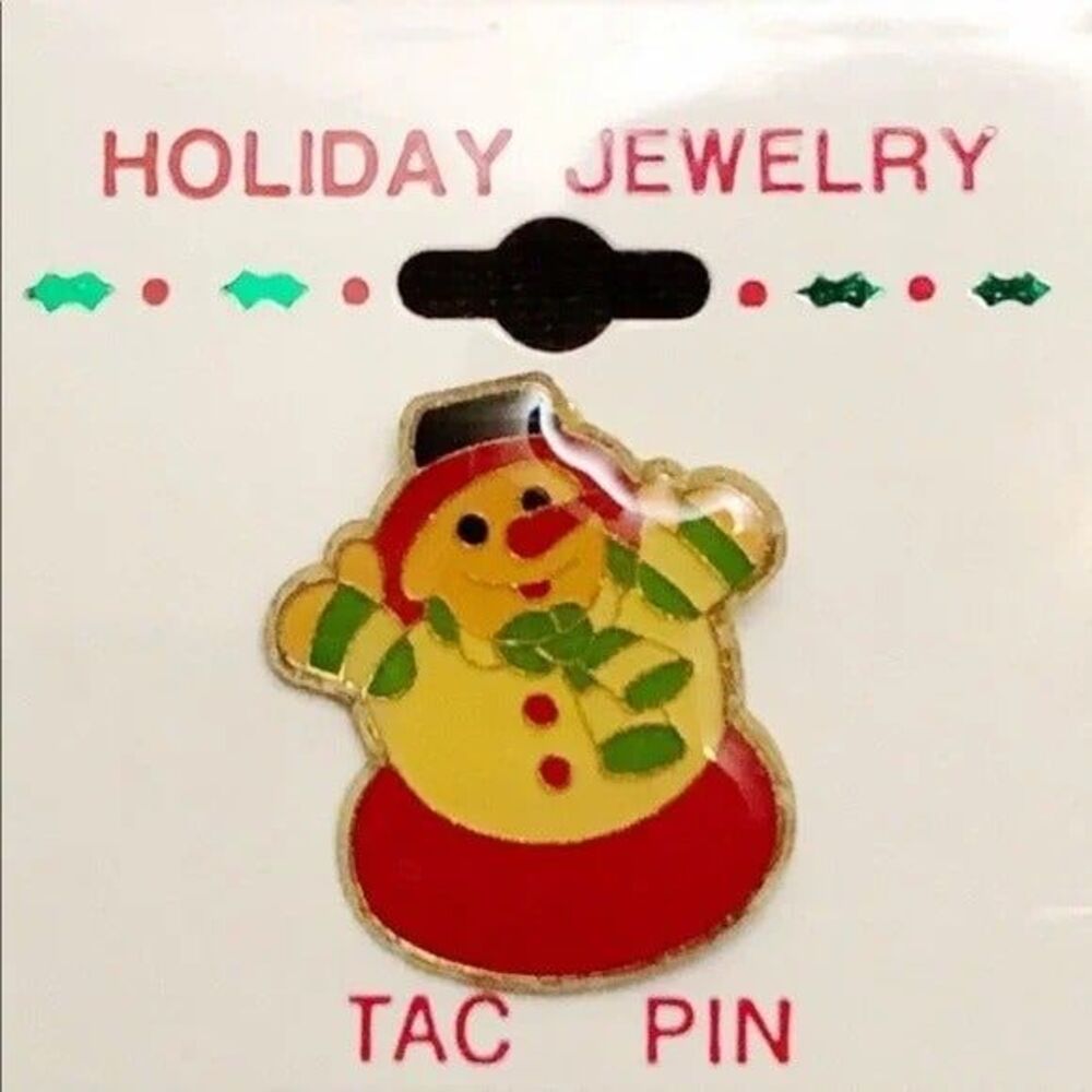 Holiday Jolly Snowman Tac Pin NOC
